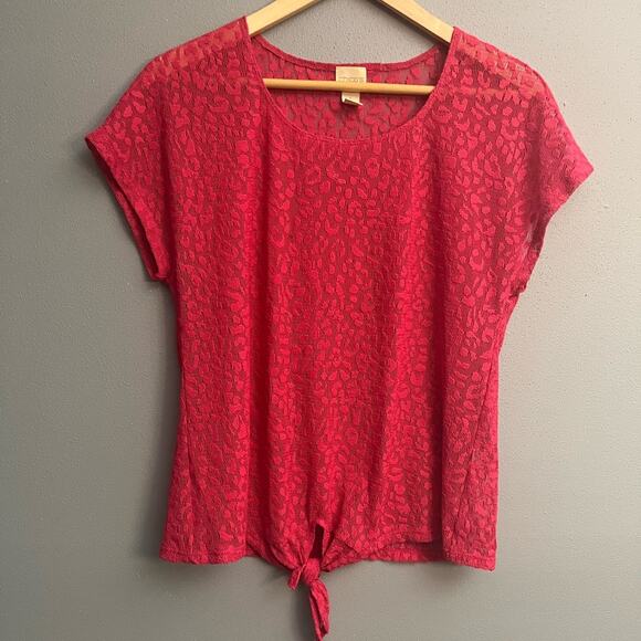 Chico’s Mesh Top - Picture 1 of 2
